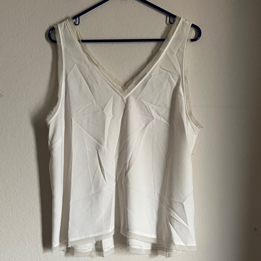 Halogen Cream V-Neck Camisole